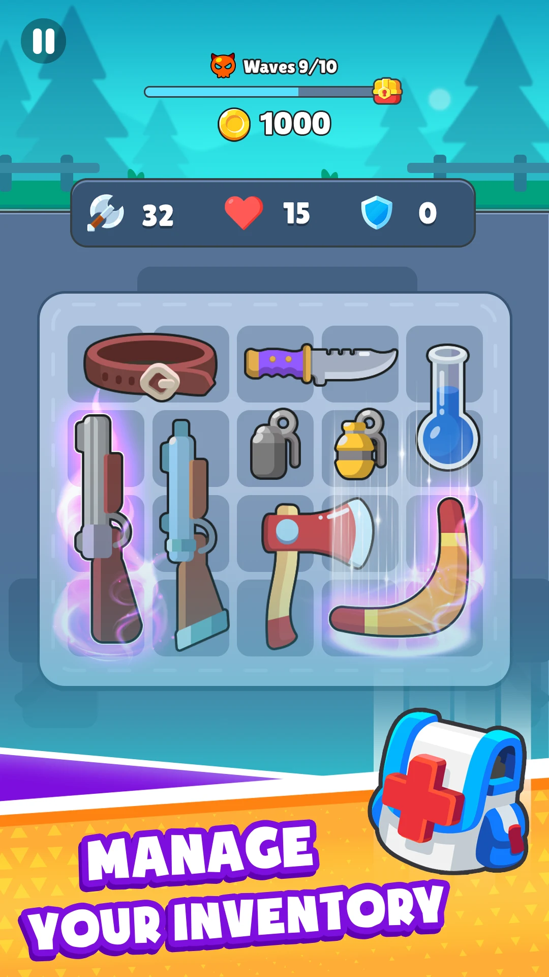 Backpack Hero: Merge Weapon screenshot